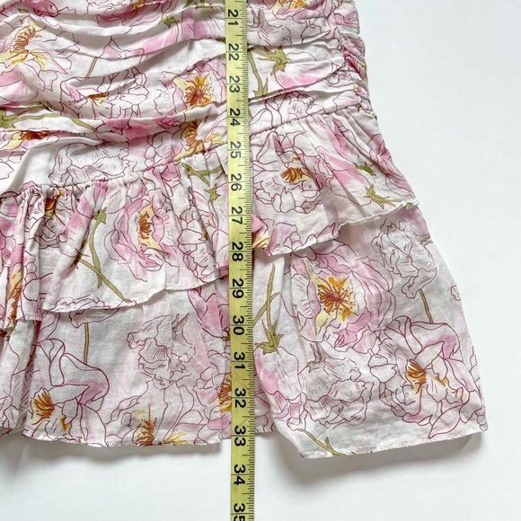 Sau Lee Posey Dress Floral Ruched Size 10 - Picture 12 of 15